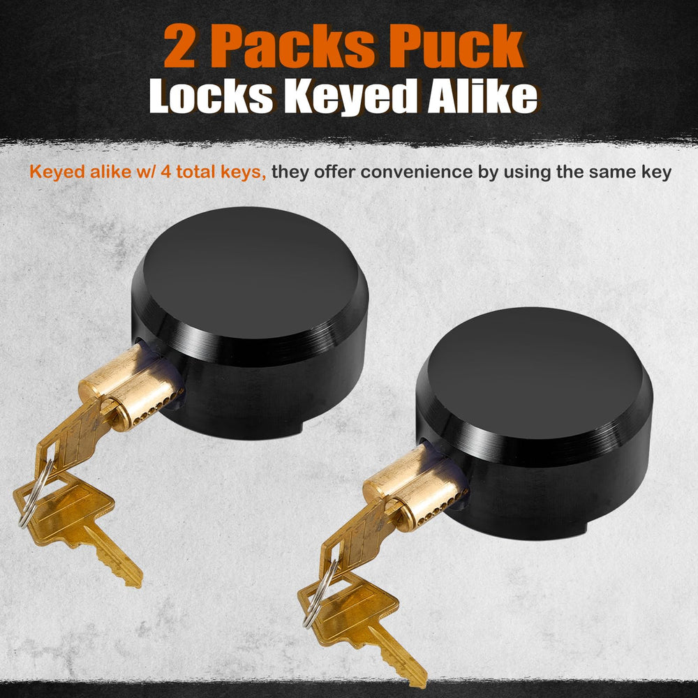 Pomunty puck lock 6-pin cylinder boosts pick resistance.