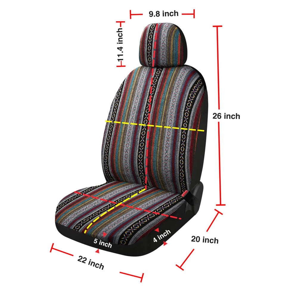 PONYJOYUP Baja easy-install seat cover snaps securely into place