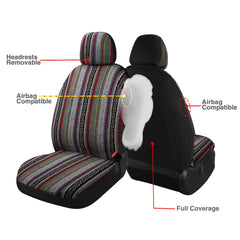 PONYJOYUP Baja rear seat cover protects back seats and stays washable