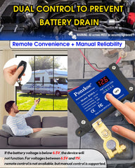 Ponzkoe 250A battery cutoff installed in a car for secure power isolation