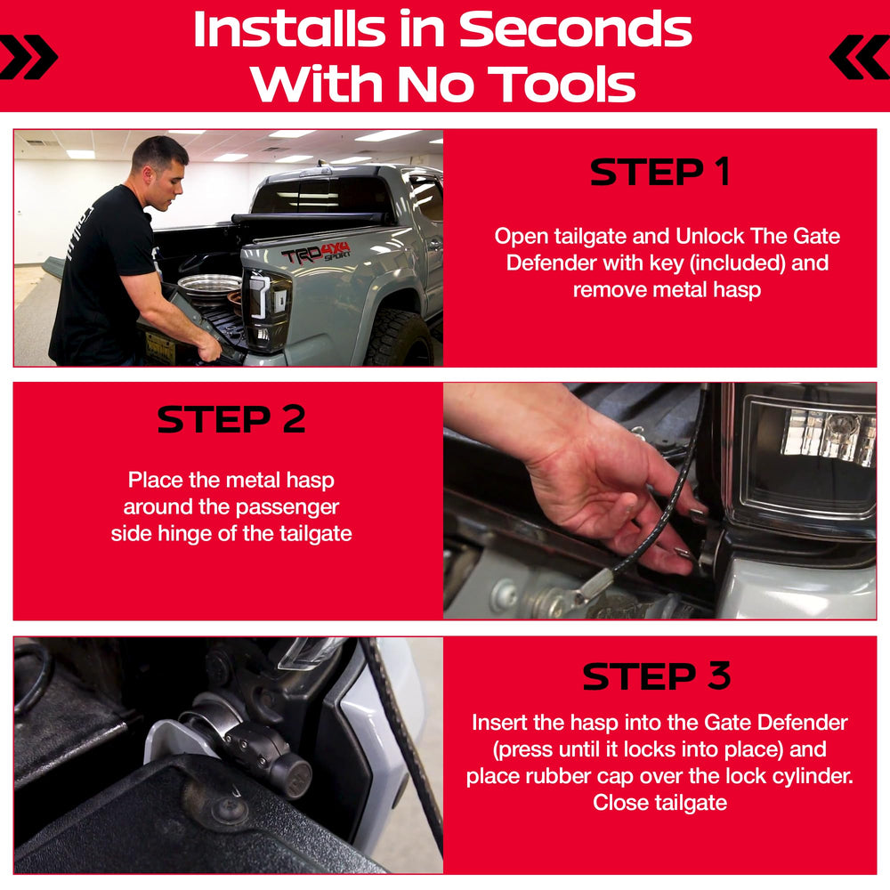 Pop & Lock PL9900 wide compatibility fits multiple truck models