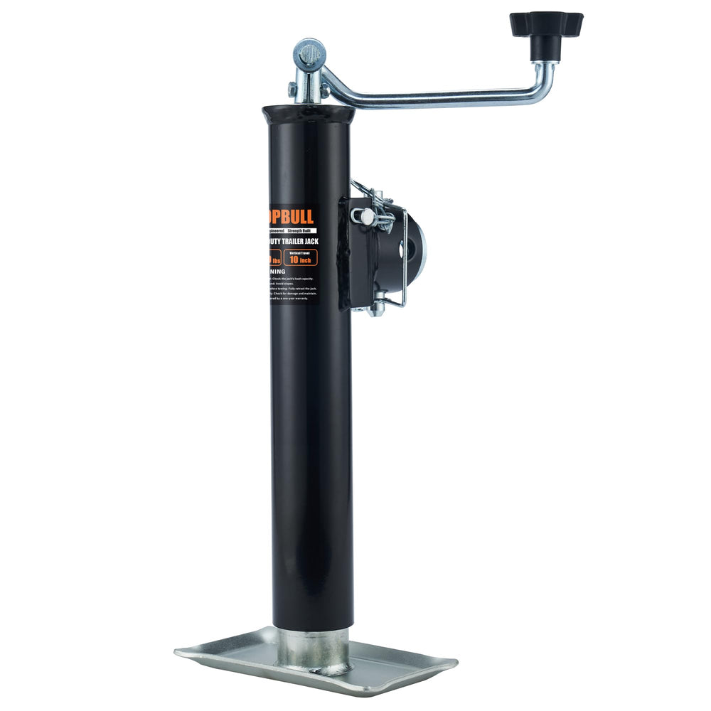 POPBULL 5000lb weld-on pipe swivel trailer jack provides strong support for heavy trailers