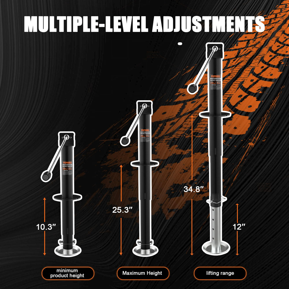 POPBULL heavy-duty steel, galvanized construction for stable lifting
