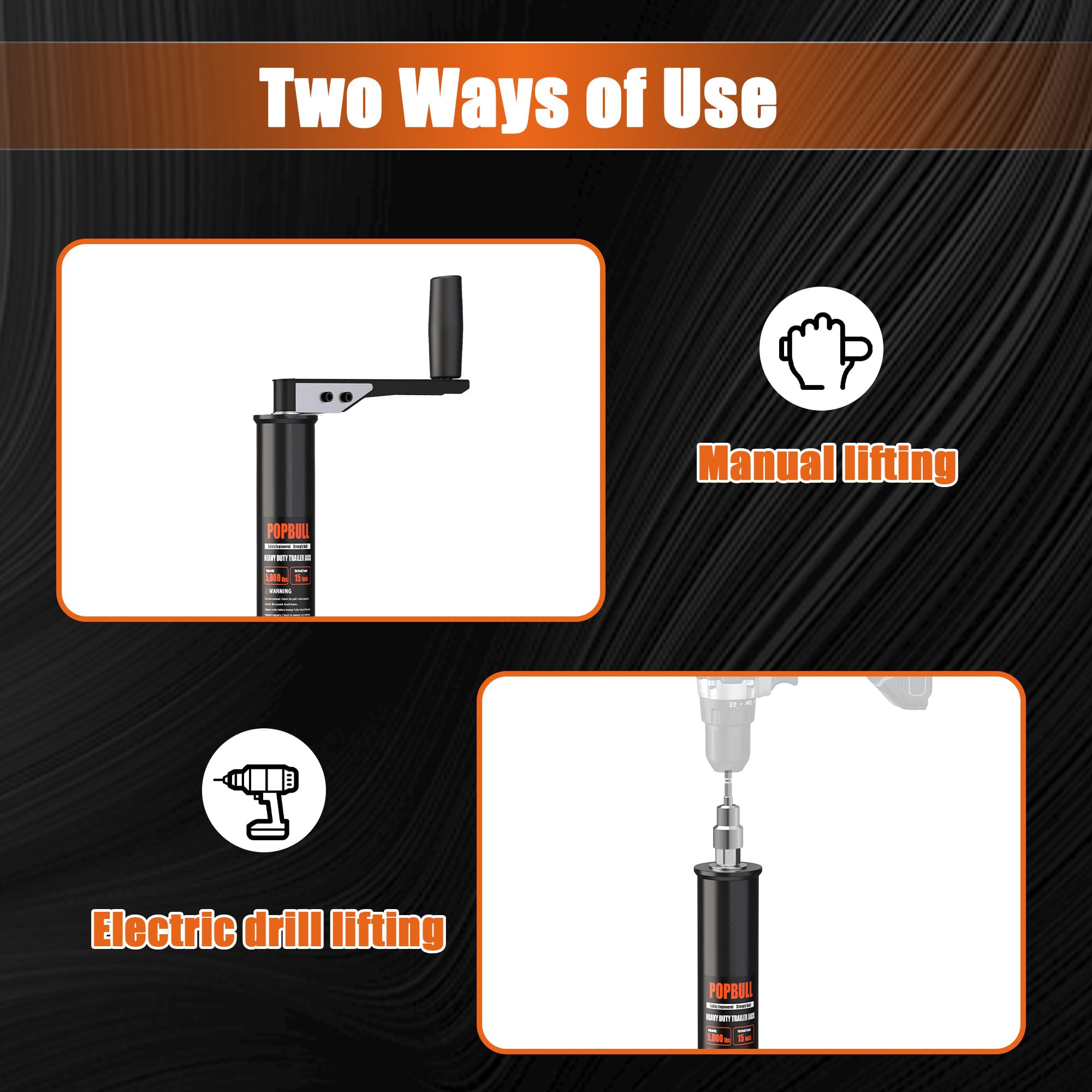 POPBULL wide base delivers stable support on uneven surfaces.