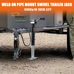 POPBULL weld-on bracket installation illustrating quick trailer setup