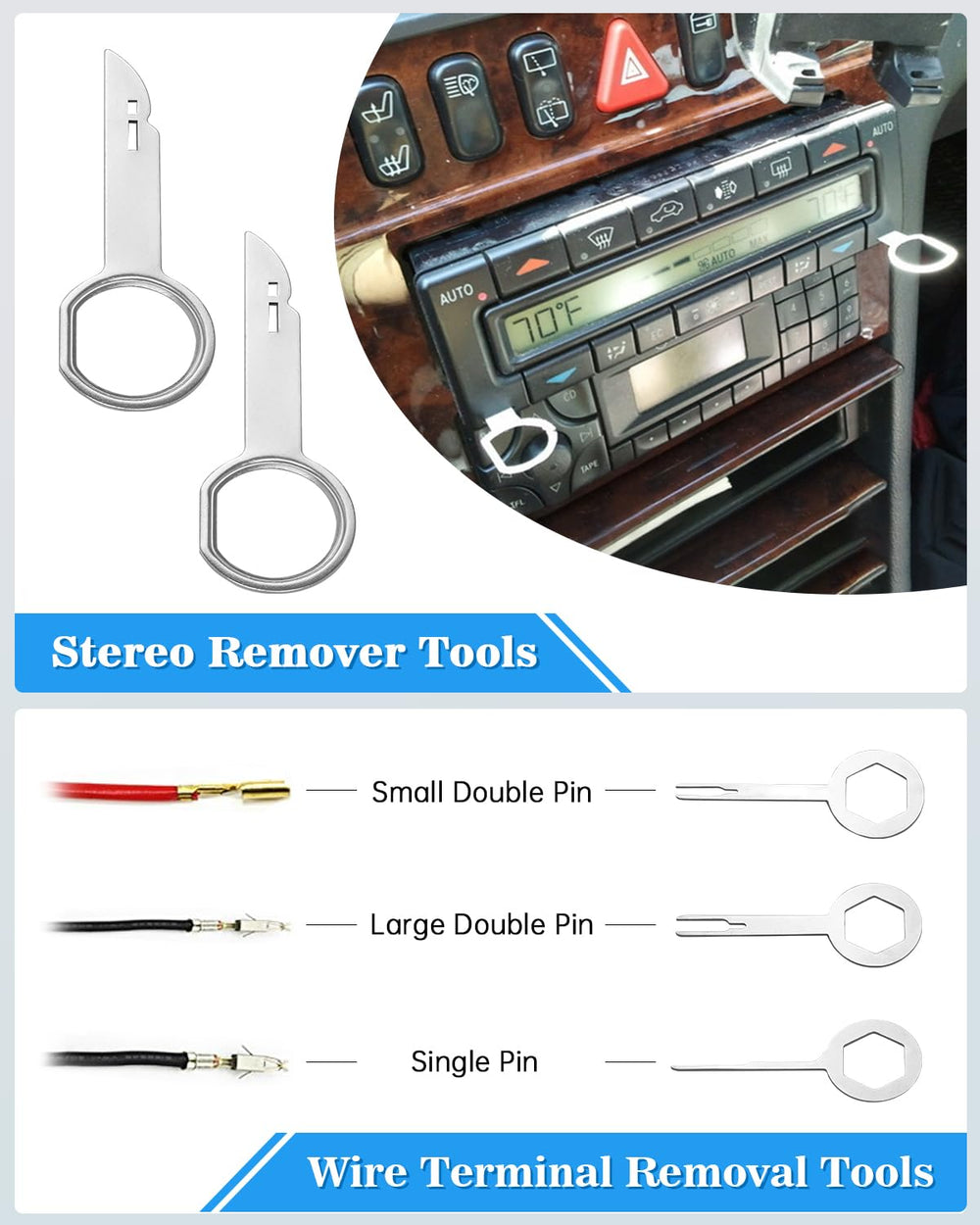 Poraxy car terminal removal tools support safe wiring work