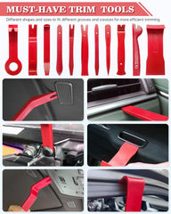 Poraxy door panel removal tools with ergonomic grip for tight spaces