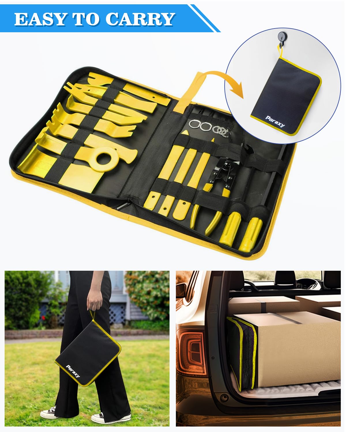 Poraxy portable storage bag keeps tools organized and ready