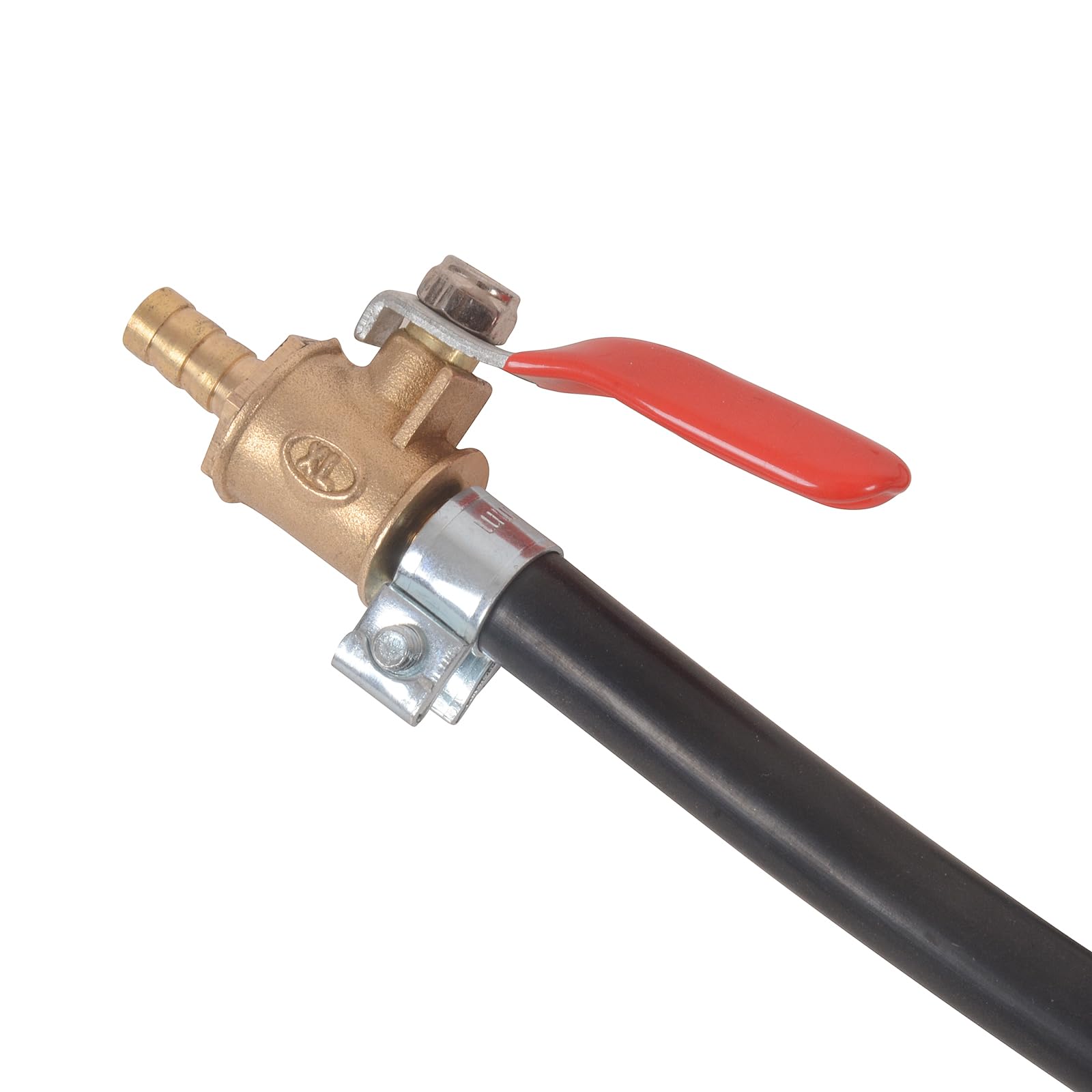 Porotmotor setup-ready tank connected to a carburetor for testing
