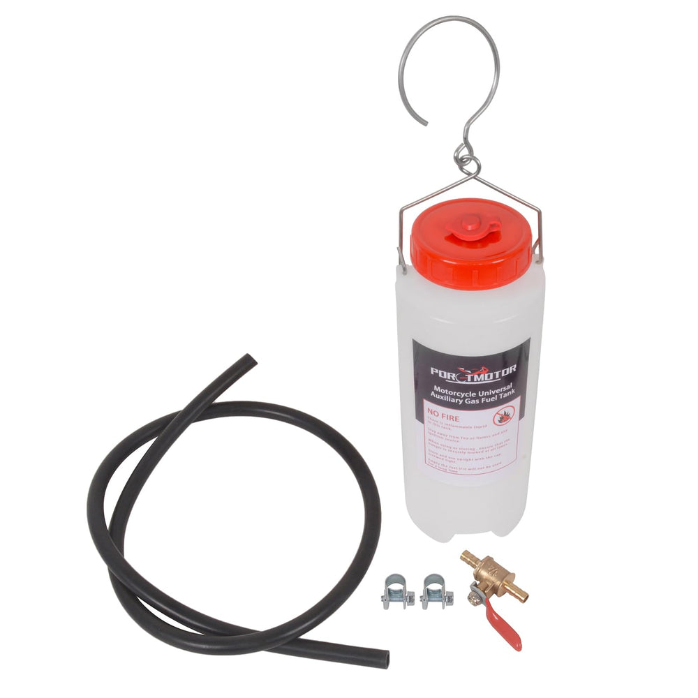 Porotmotor auxiliary fuel tank with vented cap for stable carburetor testing