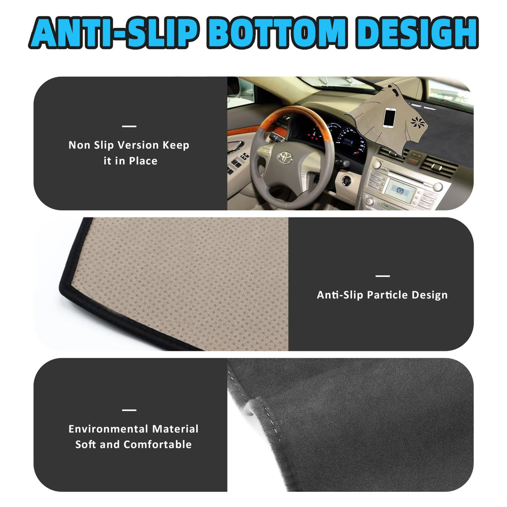 POSAID dash cover reduces glare for safer daytime driving.