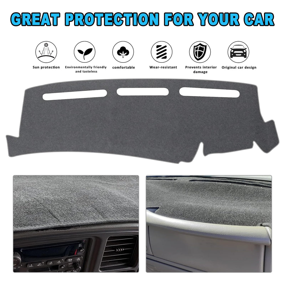 POSAID dash cover for 2000-2006 Tahoe shields dashboard from heat and UV