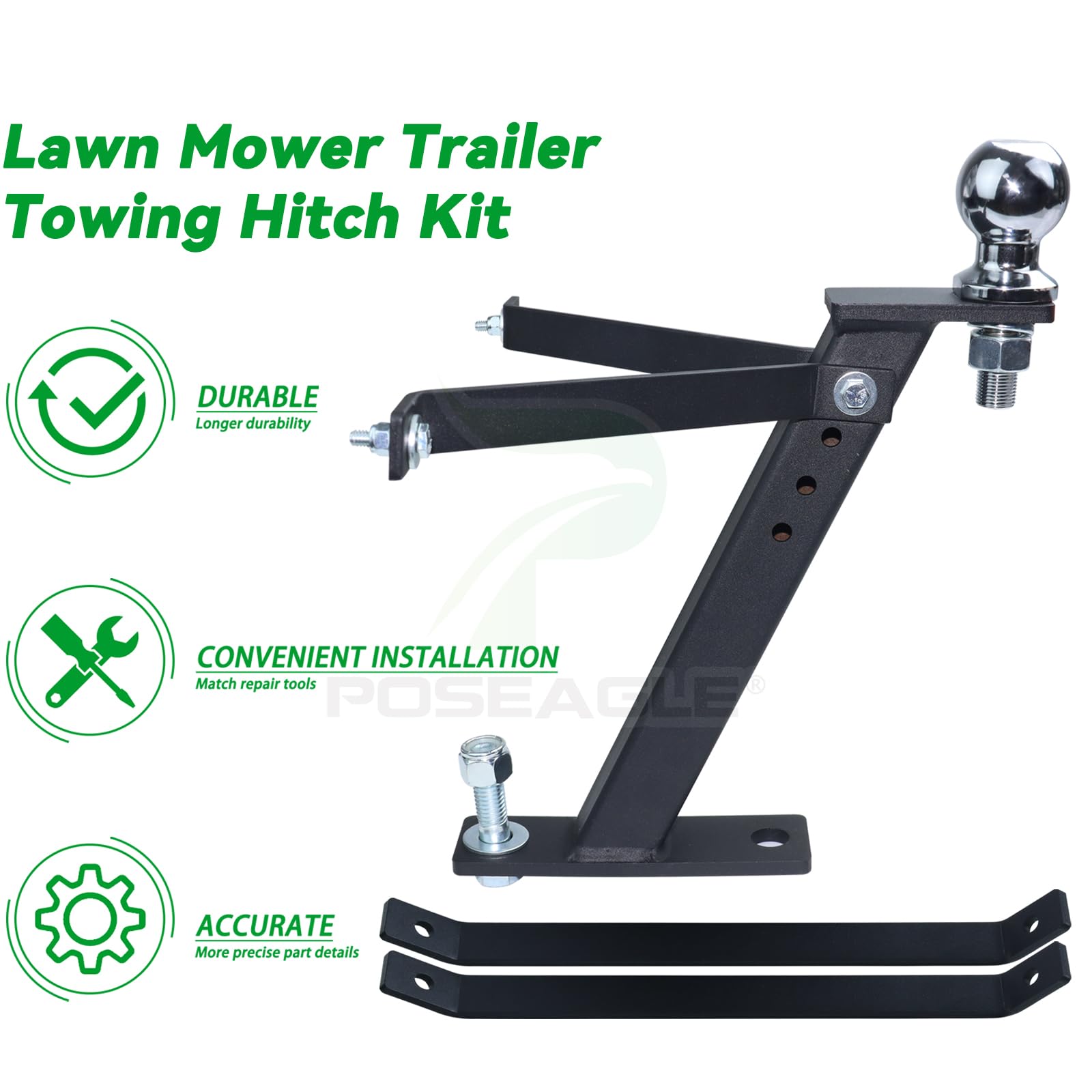 Hardware kit included for quick installation