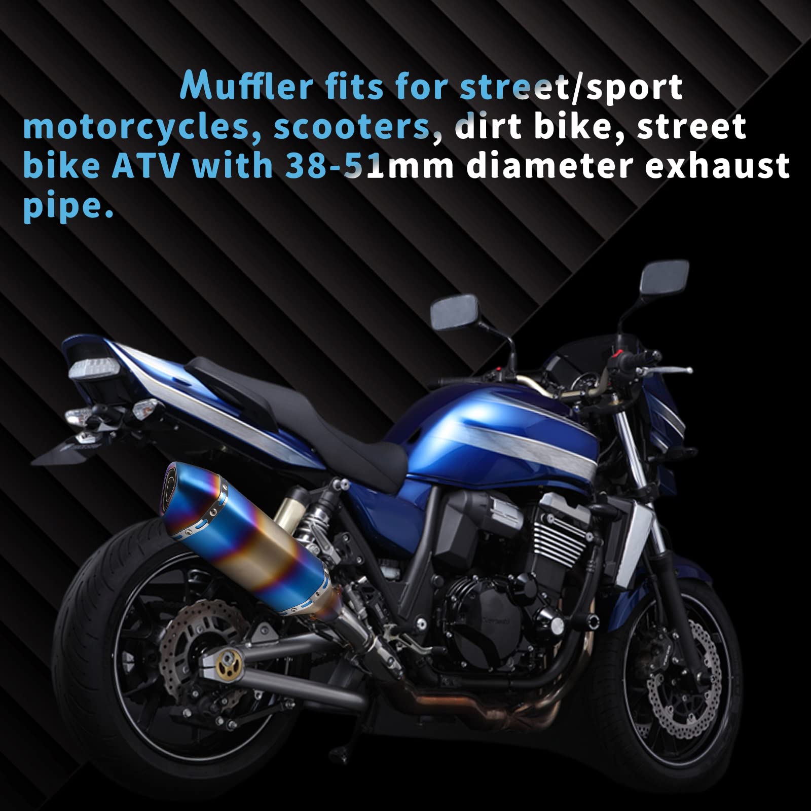 POSENG packaging includes muffler and hardware for quick setup.