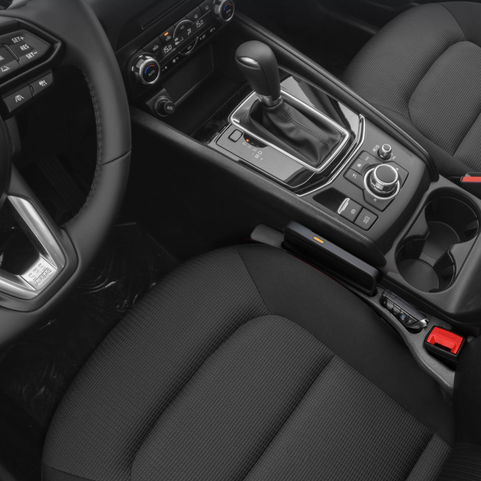 POSPICE gap filler for Mazda CX-5 passenger side prevents coins or keys from slipping.