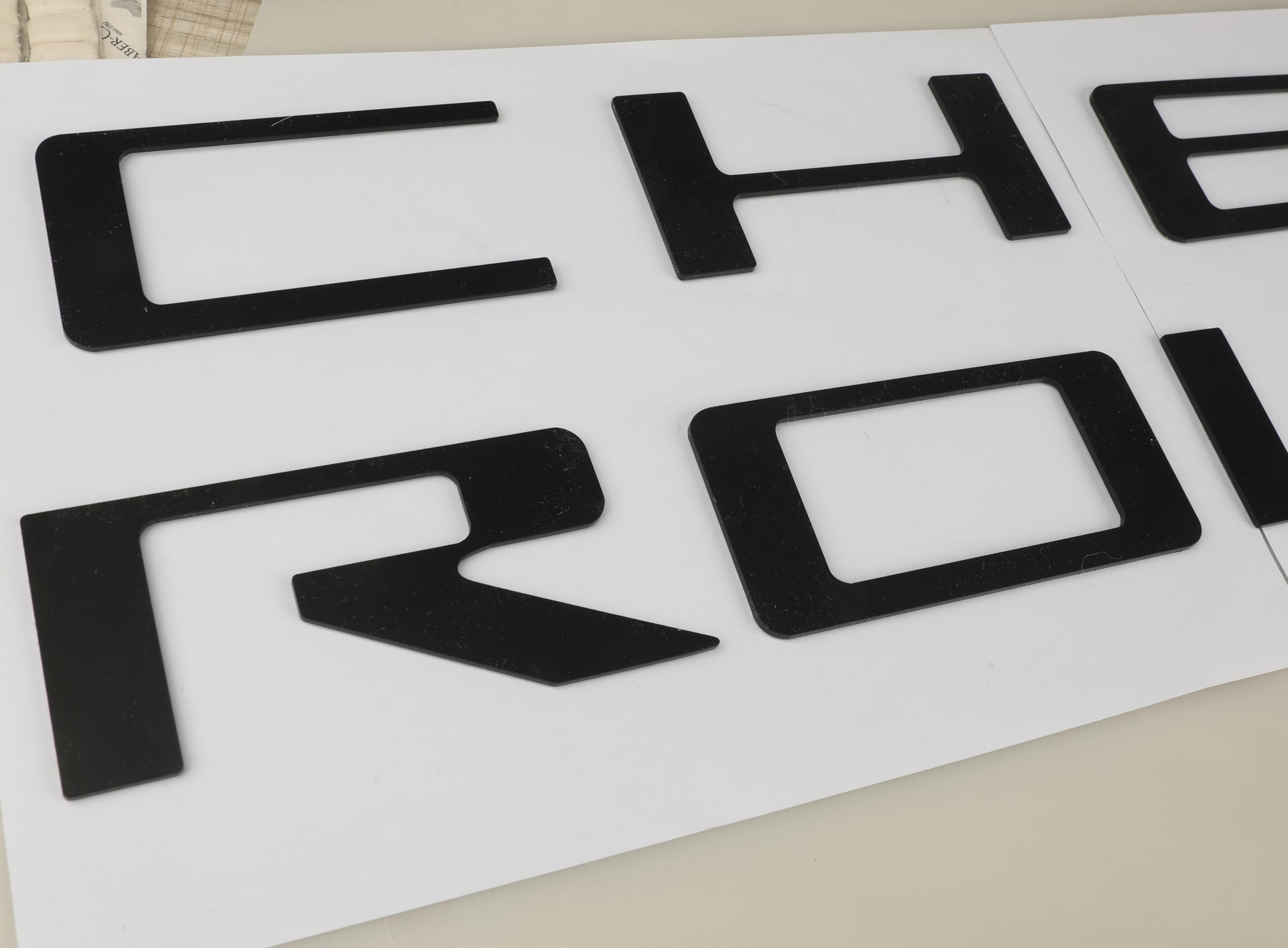 POSPICE matte black badge adds truck style with weather resistance