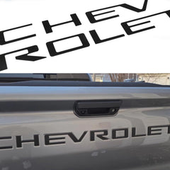 POSPICE tailgate letters for Colorado 3D emblem in matte black, weather resistant and durable.