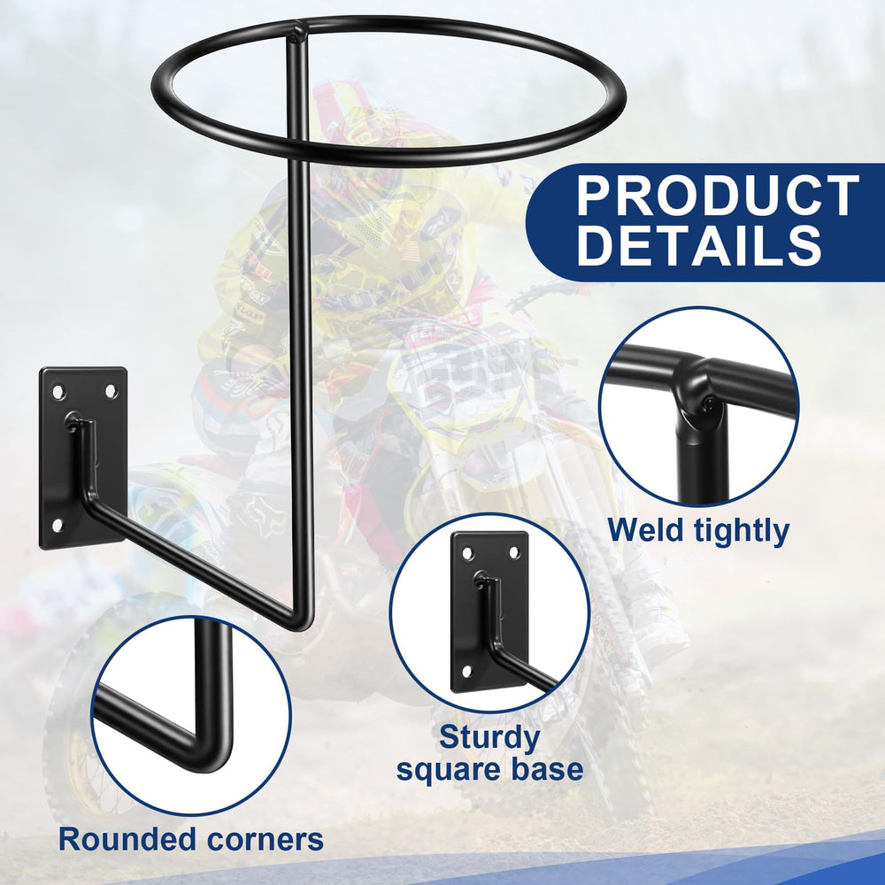 Potchen 3-pack helmet display for easy helmet storage and space saving.