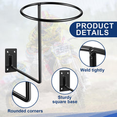 Potchen 3-pack helmet display for easy helmet storage and space saving.
