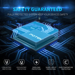 POTEK 500W inverter with USB ports for charging devices