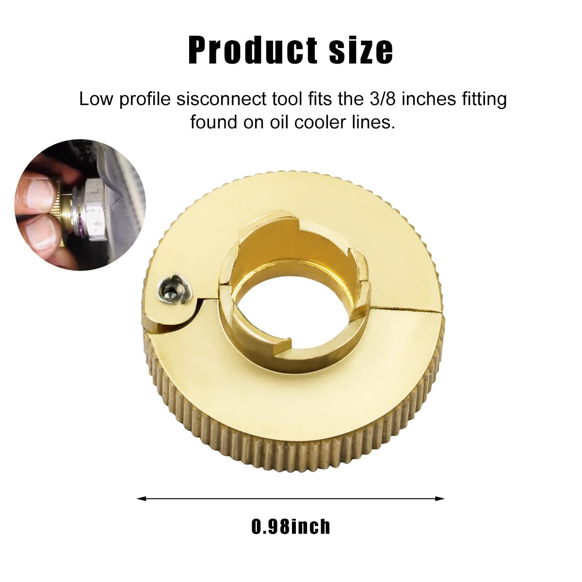 Povtii 22930 quick connect action demonstrates easy line separation without clamps