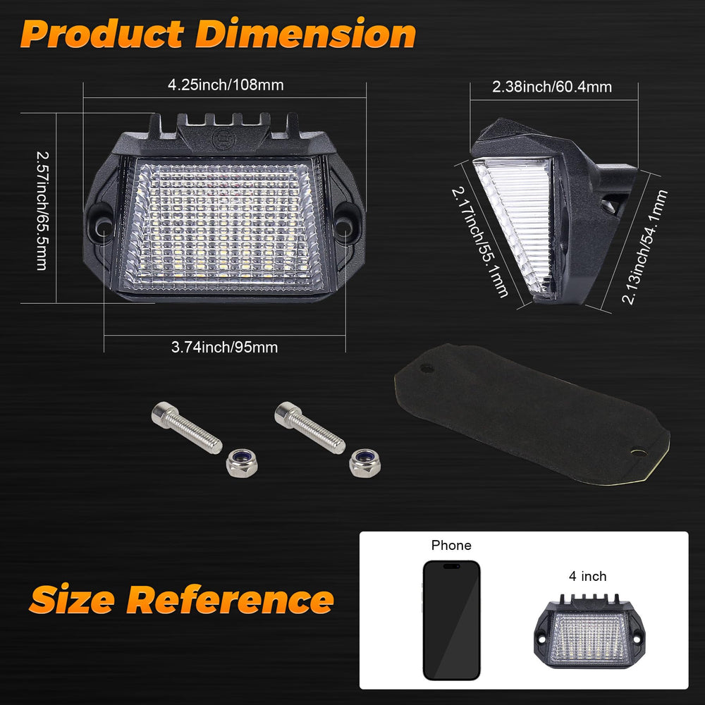 POVTOR RV Exterior LED Light side view shows wide beam coverage for trailers