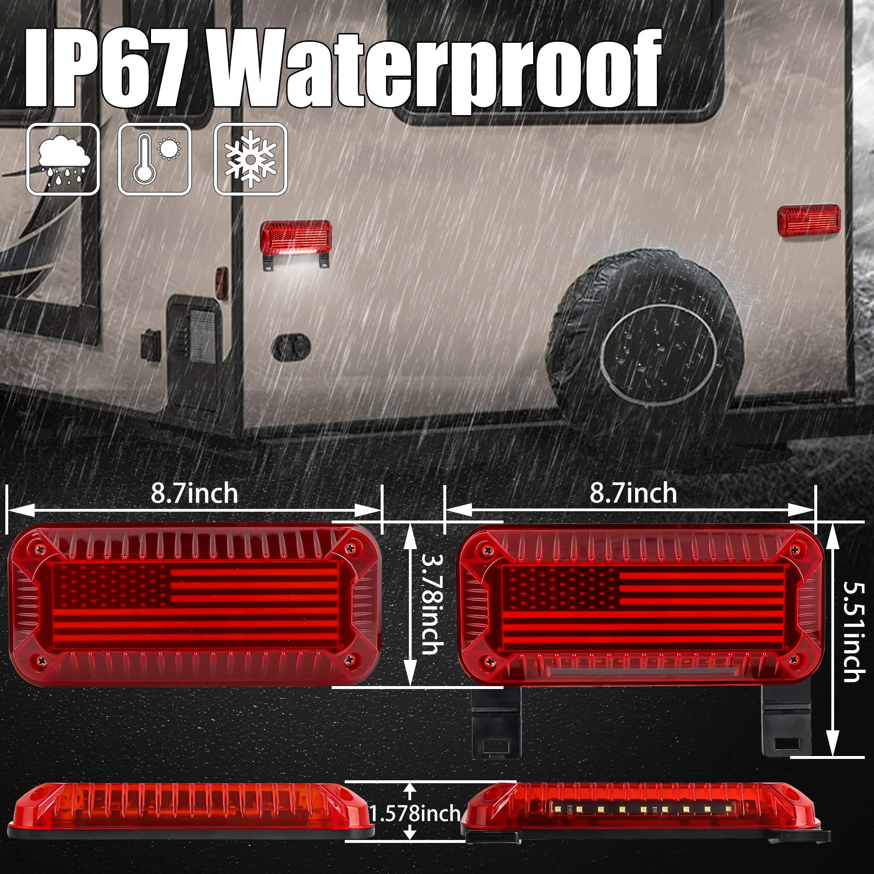 License plate light included to illuminate your plate when running lights are on.