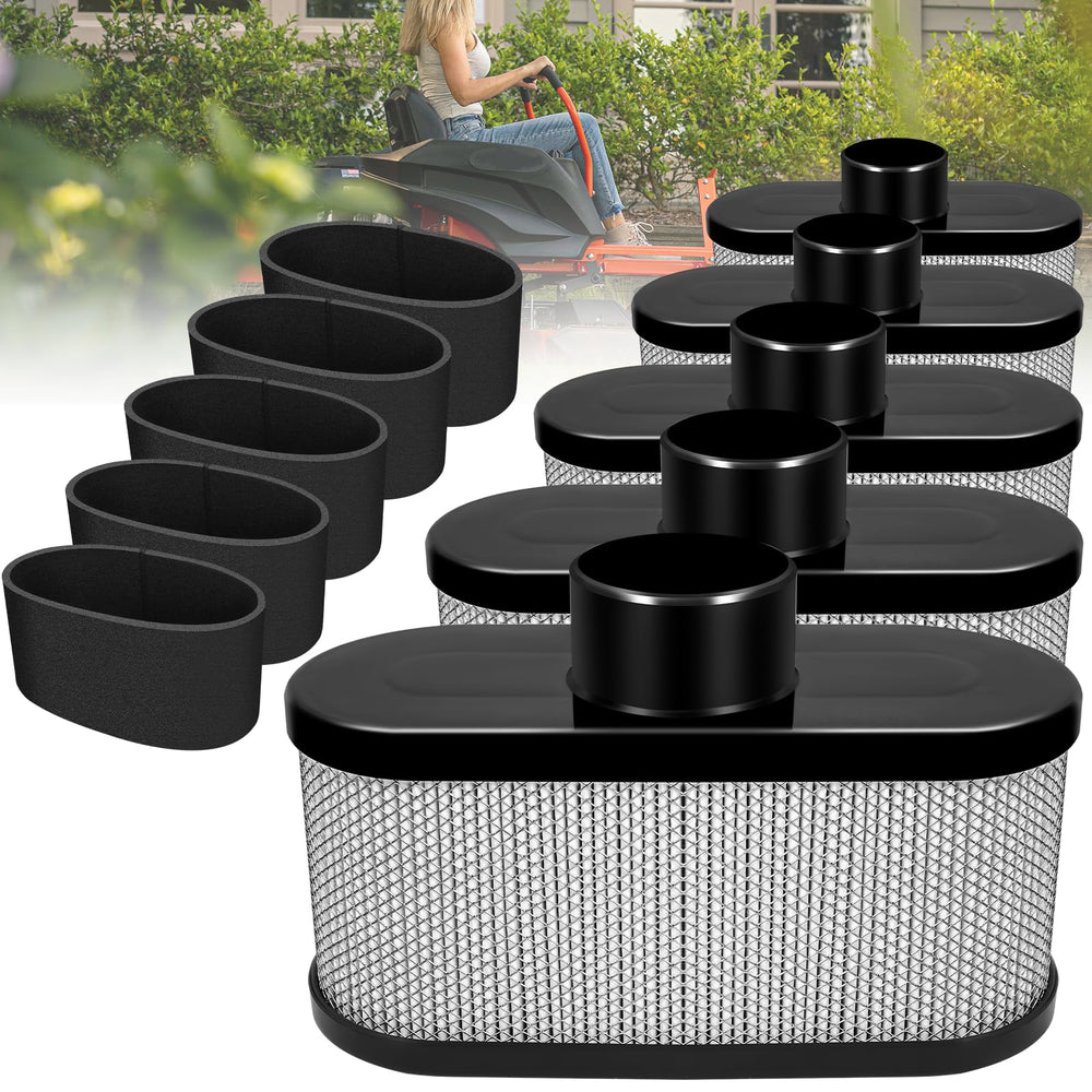Poweka 5-pack air filter for Kawasaki FR engines with durable metal mesh exterior.