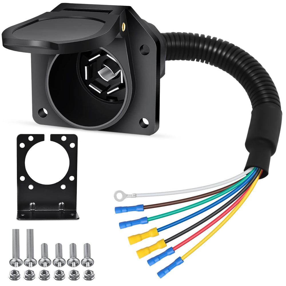 Poweka vehicle-side 7-pin wiring harness for easy trailer hookups