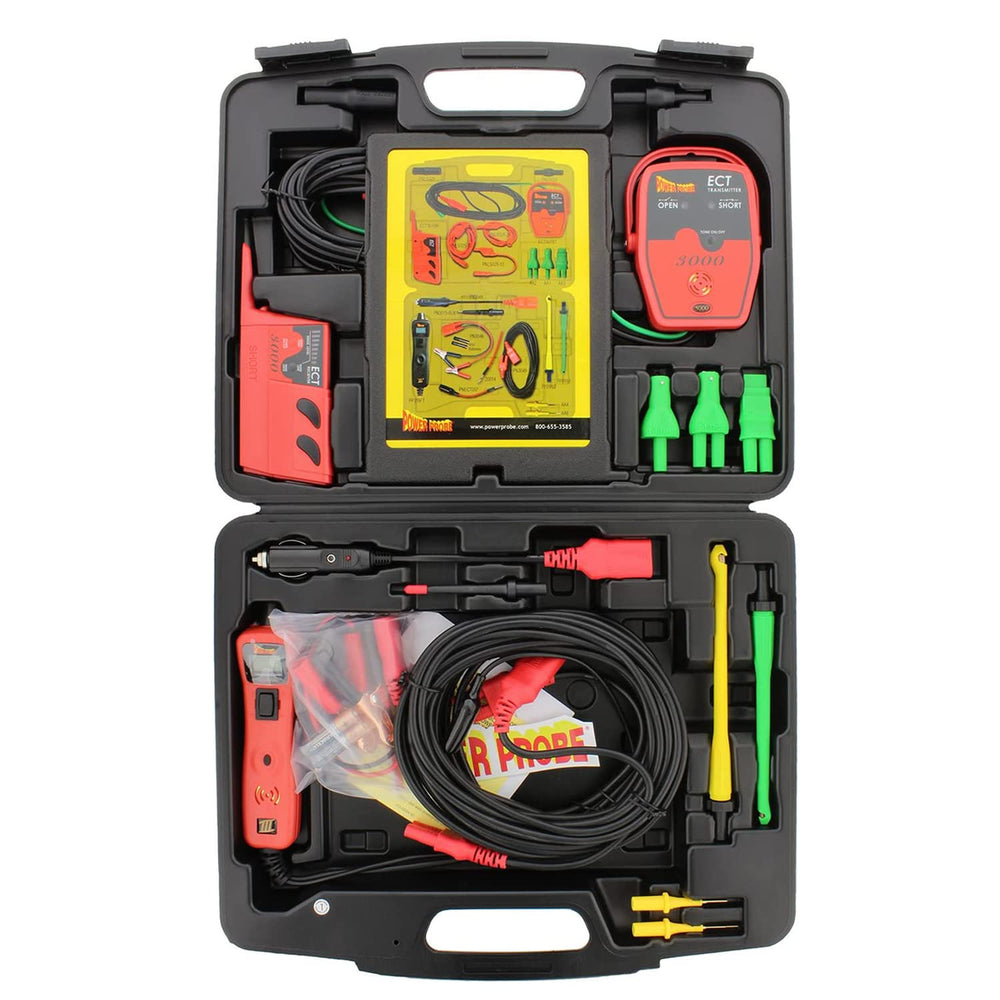 Power Probe 3 Master kit cables arranged for quick setup