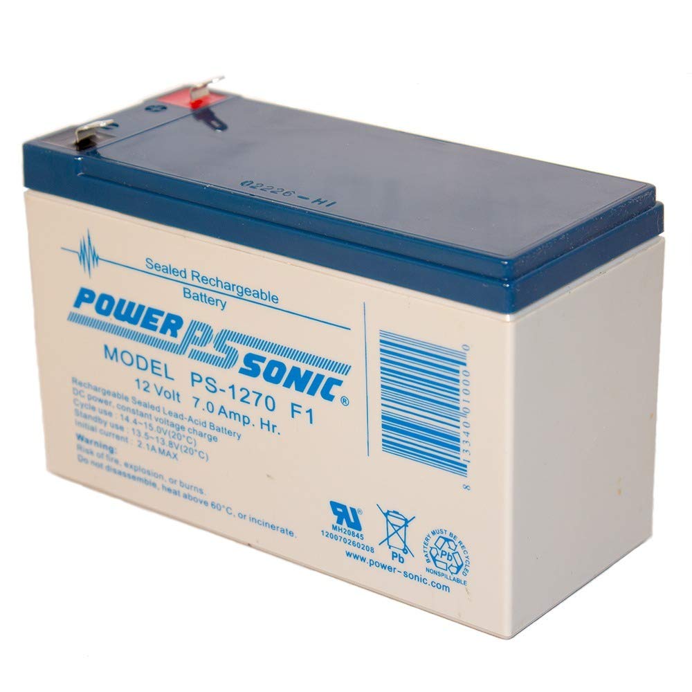 Power Sonic PS-1270F1 battery in use demonstrates versatile mounting options and shock resistance