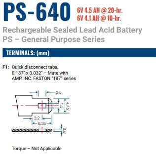 Power Sonic PS-640 side view shows rugged ABS case ideal for vibrations.