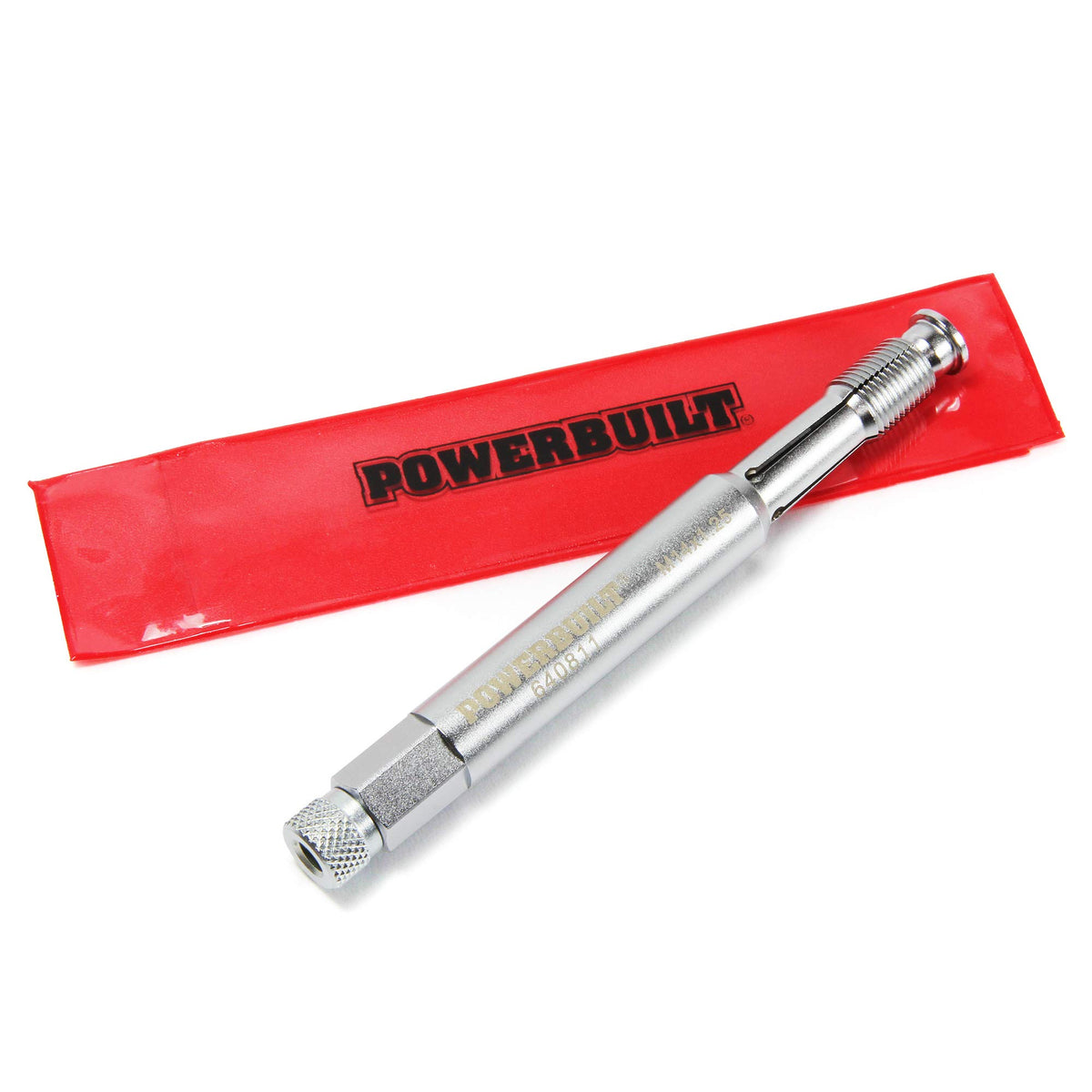 Powerbuilt 14mm Back Tap in action repairing spark plug threads safely