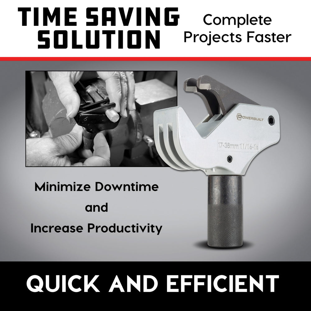 Powerbuilt thread repair tool shown with simple, easy-to-follow instructions