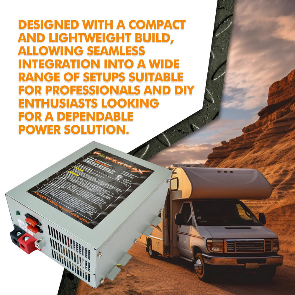 PowerMax PM4-35A adjustable output dial for precise charging settings
