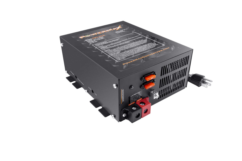 PowerMax PM4 60A RV converter with adjustable output for RVs and boats