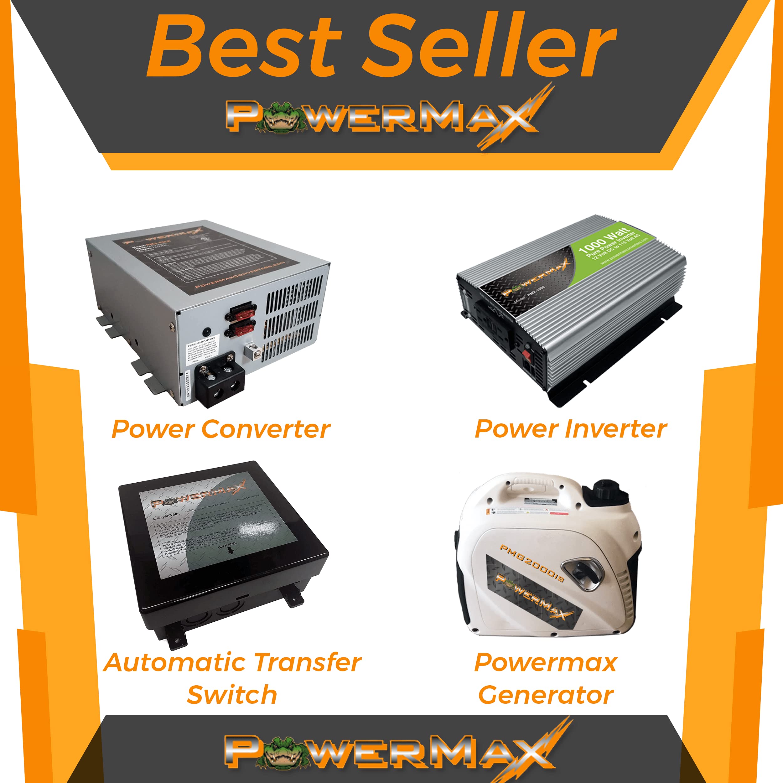 PowerMax PMBC-75 off-grid backup setup powering essential lights