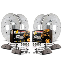 PowerStop front brake rotor kit for Toyota Tundra enhances towing control.