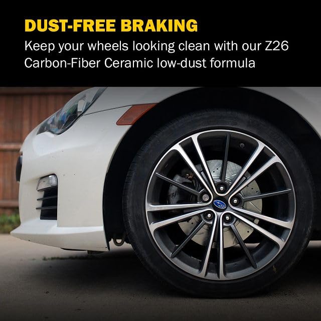PowerStop installation hardware kit for Z26 rear pads enables bolt-on upgrade.