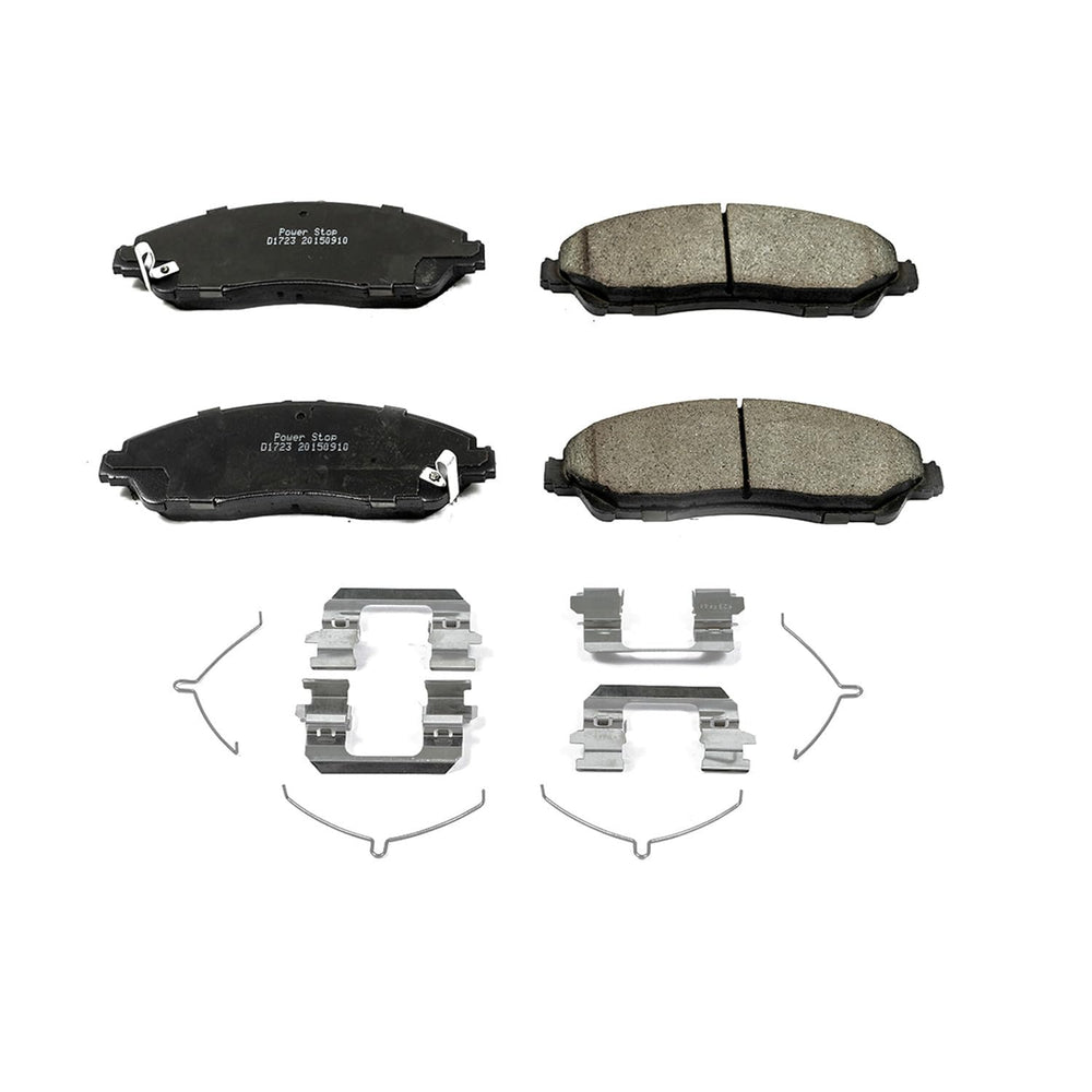 PowerStop Z17 front brake pads for Honda Pilot deliver clean wheels and steady braking.