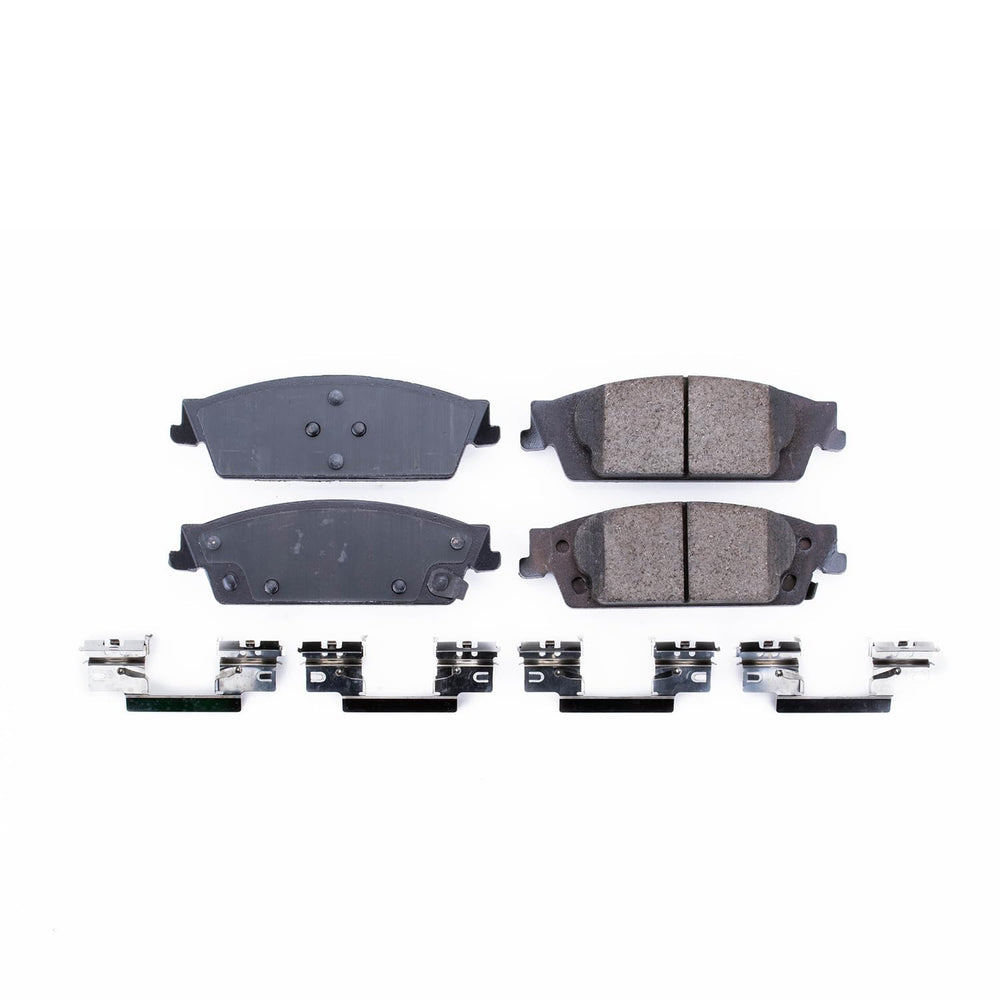 PowerStop Z17 rear brake pads for Cadillac Escalade ESV with hardware for quiet stops