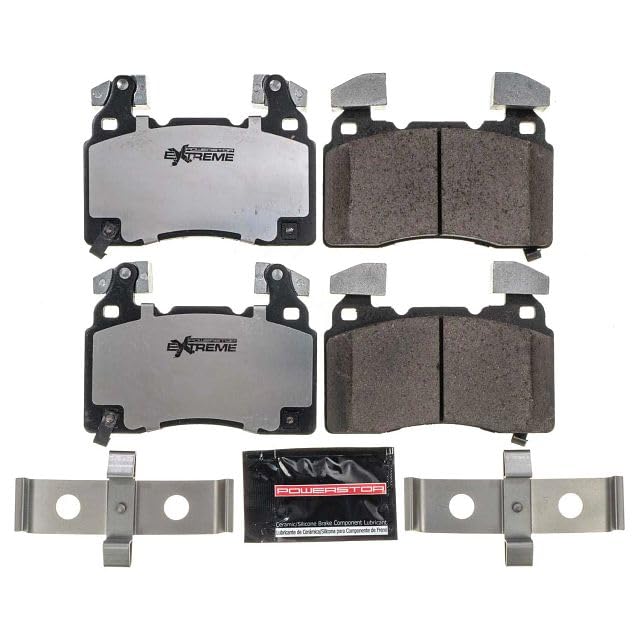 PowerStop Z26 front pads on Tesla X front brakes offering stable stopping