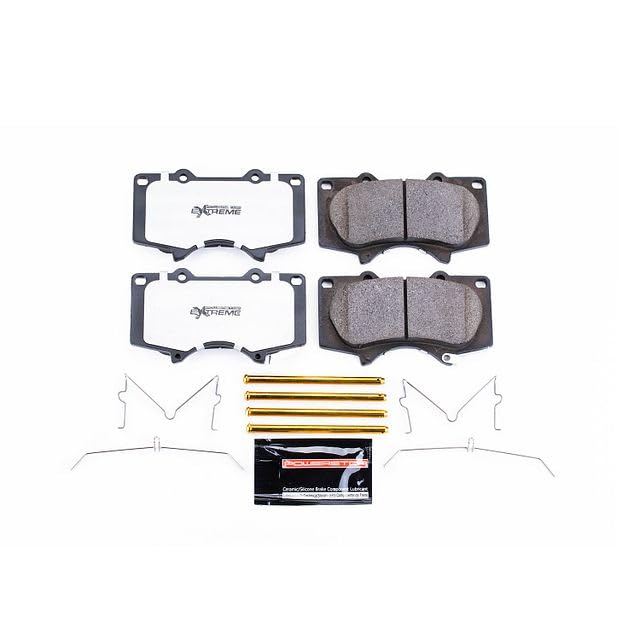 PowerStop Z36 carbon-fiber ceramic pads close-up for enhanced towing performance.