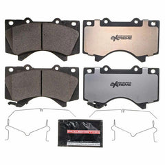 PowerStop Z36 front brake pads for Tundra reduce fade during mountain driving
