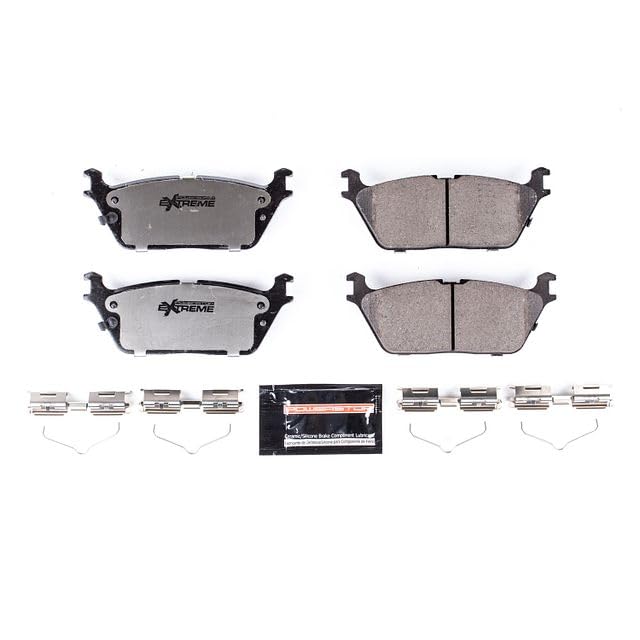 PowerStop Z36 rear brake pads for Jeep Grand Wagoneer ready for installation.