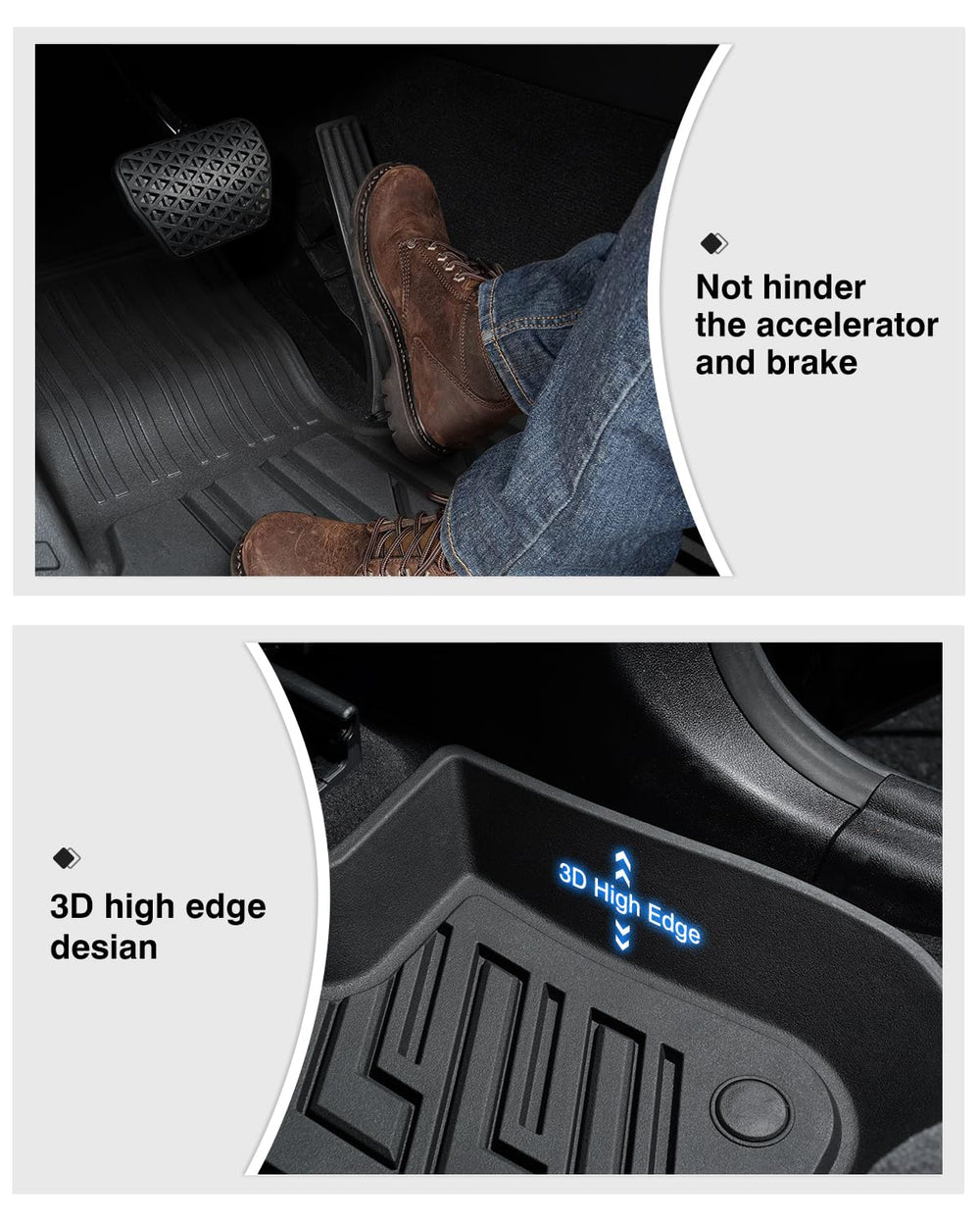 Powerty quick rinse maintenance keeps mats looking fresh after use.