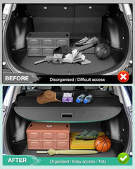 Powerty cargo cover quickly snaps on for easy installation