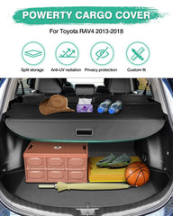 Powerty cargo cover with gap-flap seals between cover bar and second row