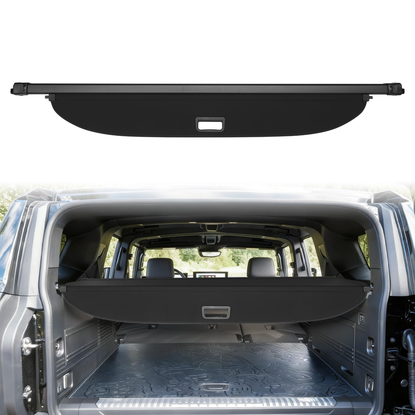 Powerty interior protection and privacy with quiet operation