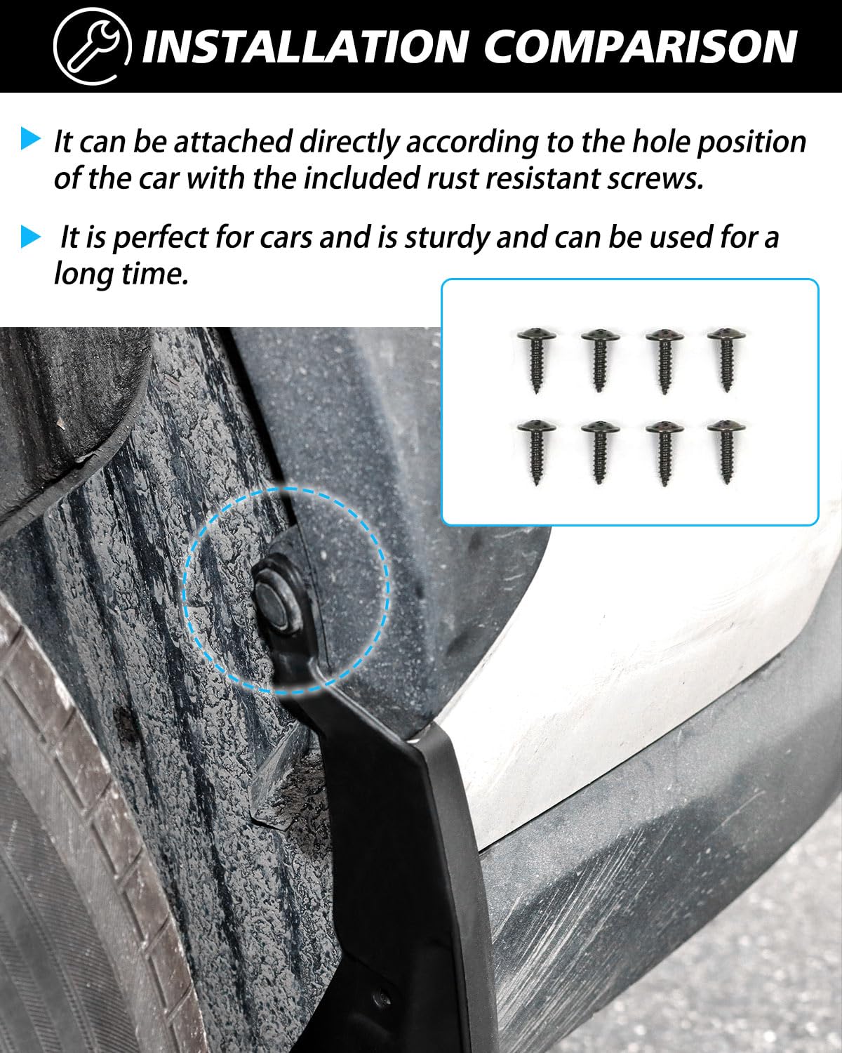 Powerty Rav4 installation screws kit for corrosion-resistant mounting